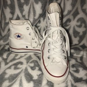 Gently worn high top converse